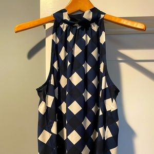 J Crew Halter Tie Back Blouse